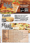 Menu Delyse food - Les paninis et pizzas,..