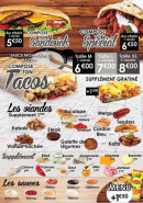 Menu Delyse food - Sandwich personnalisé  et tacos personnalisé