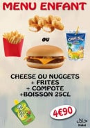 Menu Fast-Food - Menu enfant