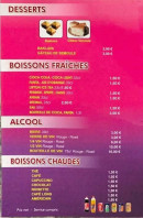 Menu Kebab Ararat - Les desserts et boissons