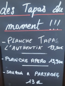Menu L'Authentik - Exemple de menu