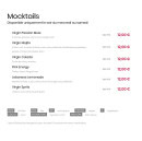 Carte et menu de La Siesta à Antibes — Menu 4