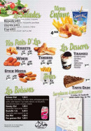 Menu Le D'Lys - Les salades, boissons.........