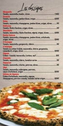 Menu Due Fratelli - Les pizzas classiques