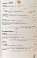 Menu La Voûte - Les pizzas page 2