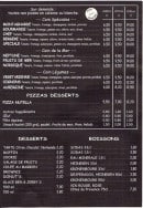 Menu Au Coin Gourmand - Pizzas suite, desserts et boissons 