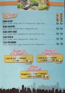 Menu Drive In Restaurant - Les salades, les formules et le menu enfant