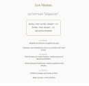 Carte et menu de Le Sant'Ana à Saint Laurent du Var — Les formules déjeuners