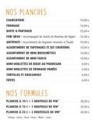 Menu Monkeys - planches et formules