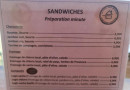 Menu Esprit de Provence - Les sandwiches