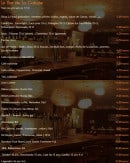 Menu La Cabane de l'Ecailler - Les boissons