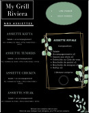 Menu My Grill Riviera - Les assiettes