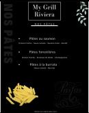 Menu My Grill Riviera - Les pates