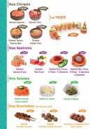 Menu Sushi Délice - Les chirashis et autres