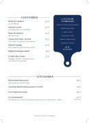 Carte et menu de Villa Foggia à Cagnes sur Mer — Les entrées, viandes et planches