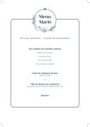 Carte et menu de Villa Foggia à Cagnes sur Mer — Les menus