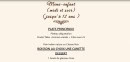 Menu Taj Mahal - Menu enfant