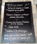 Carte et menu de Auberge Au Vieux Porche à Labastide de Virac — Menu à 22€
