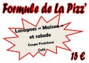 Carte et menu de La Pizz' Chez Pik'anto à Villeneuve de Berg — La formule de la pizz'