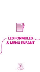 Carte et menu de Chez Popeye à Vogue — Formule enfant