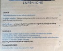 Carte et menu de La Péniche Slow food café à Tournon sur Rhone — Les salades, plats du jour et fromages