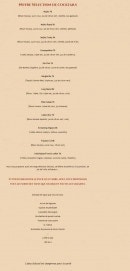 Carte et menu de L'Auberge de Montpezat à Montpezat Sous Bauzon — Cocktails
