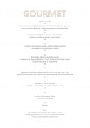 Menu Le Vivarais - Gourmet
