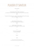 Menu Le Vivarais - Plaisir et saveur
