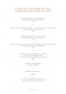Menu Le Vivarais - Degustation