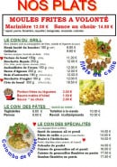 Menu La Guinguette du Moulin - Les plats