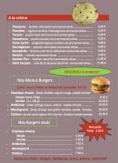 Menu Sta's Pizz'Burg - Les pizzas à emporter suite et burgers