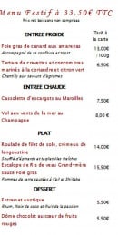 Menu Au tout va bien - Le menu festif 