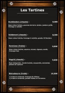 Menu Aux 3 Balais - tartines