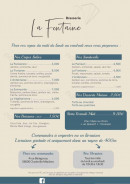 Carte et menu de Brasserie la Fontaine à Charleville Mezieres — La carte