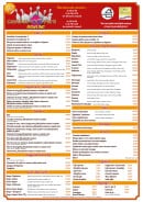 Menu Central Park - Entrées, salades, viandes,...