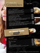 Menu Garden Ice Cafe - Les gourmandises