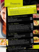 Menu Garden Ice Cafe - Coté brasserie