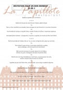 Menu La Papillote - Le menu à 41€