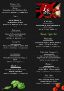 Menu La Storia - Les pizzas page 3