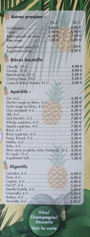 Menu Olâ Rodizio - Les bières, apéritifs, ...