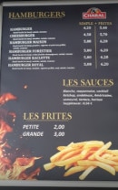 Menu Istanbul kebab - Hamburgers, sauces et frites