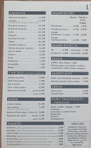 Menu L'anatolia - Les assiettes, salades et hamburgers,..