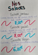 Carte et menu de Famillys friterie à Nouvion sur Meuse — Les salades