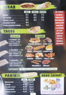 Menu La Grillade de Turenne - Les tacos, kebab et paninis, ...