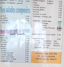 Carte et menu de Snack Friterie de la RN 51 à Saulces Monclin — Salade personnalisé et américains