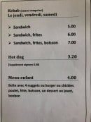 Menu Chez Nini - Les sandwiches, hot dog et menu enfant