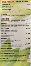 Menu IcroKcafé - Les pizzas