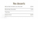 Menu Dubai Eat - Les desserts