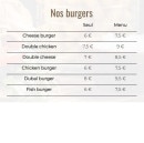 Menu Dubai Eat - Les burgers