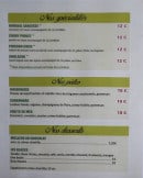 Menu La Rocade - Spécialités, pâtes et desserts 